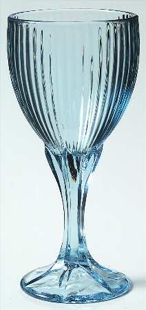 Monet Light Blue Wine Glass