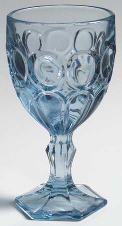 Moonstone Light Blue Wine Glass