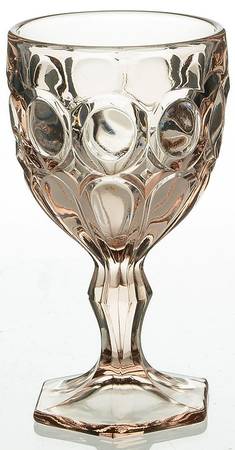 Moonstone Peach Wine Glass