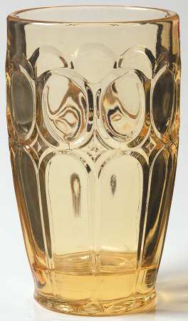 Moonstone Yellow Highball Glass