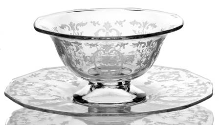 Navarre Clear Mayonnaise Bowl and Underplate