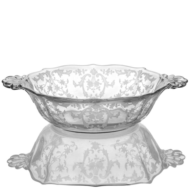 Navarre Clear Handled Sauce Boat (Baroque Shape)