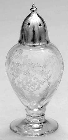 Navarre Clear Footed Shaker & Metal Lid