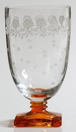 New Garland Amber Footed Tumbler