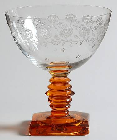 New Garland Amber Champagne/Tall Sherbet