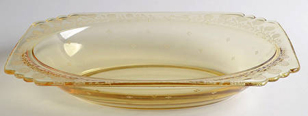 New Garland Topaz (Yellow, Stem 4020) 10" Oval Bowl