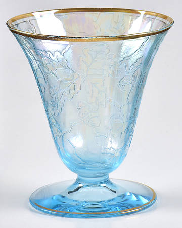 Oakwood Blue (Iridescent Brocade) Oyster or Fruit Cocktail