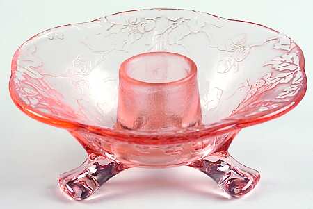 Oak Leaf Pink (Brocade) 2" Single Light Candlestick