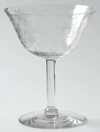 Oriental (Stem 766, Etch 250) Champagne/Tall Sherbet