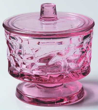 Pebble Beach Pink Sugar Bowl & Lid