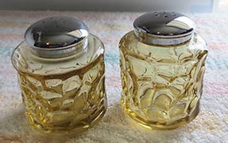 Pebble Beach Yellow (Lemon Twist) Shaker Set w/Metal Lids