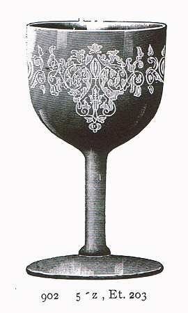 Persian Scroll Water Goblet