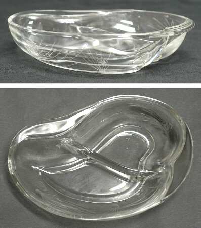 Pine 7" Crescent Shape 2 Part Relish