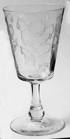 Poppy Poupee Water Goblet