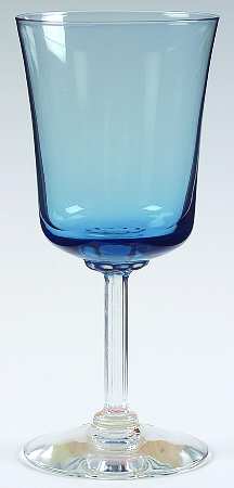 Princess Blue Wine Glass