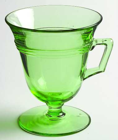 Priscilla Green (Stem 2321) Handled Custard Cup