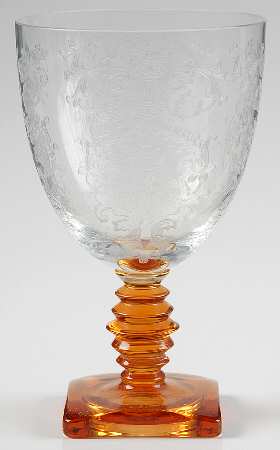 Queen Anne Amber (Etched) by Fostoria