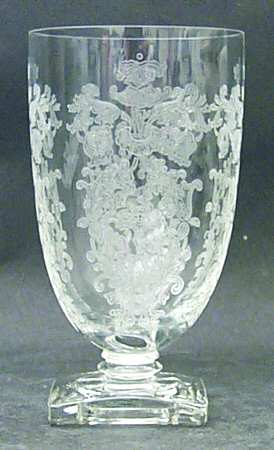 Queen Anne (Etched) Footed Tumbler