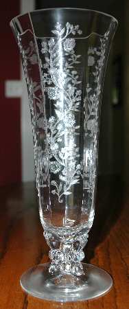 Rambler (Stem 6012, No Trim) 9" Footed Vase