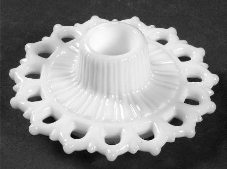 Randolph Milk Glass Single Light Candlestick