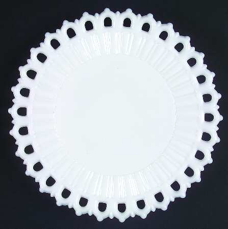 Randolph Milk Glass Luncheon Plate