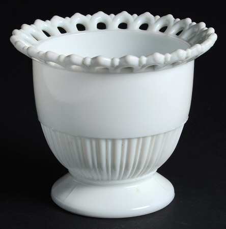 Randolph Milk Glass Large Open Sugar