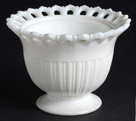 Randolph Milk Glass Open Sugar