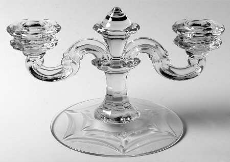 Regency Clear (Stem 6012) Double Light Candlestick