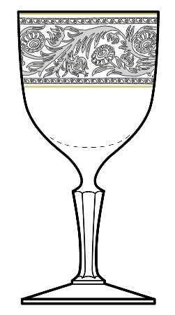 Renaissance (Stem 6111, Gold Trim)