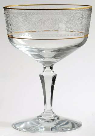 Renaissance (Stem 6111, Gold Trim) Champagne/Tall Sherbet