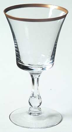 Richmond (Newer, Gold Trim, Stem 6097) Wine Glass by Fostoria