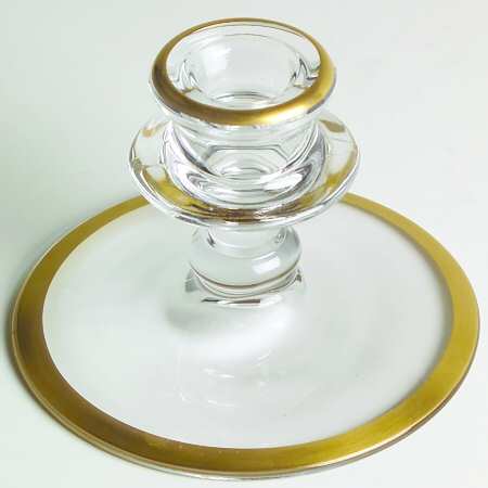 Richmond (Newer, Gold Trim, Stem 6097) Single Light Candlestick