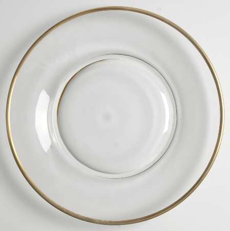 Richmond (Newer, Gold Trim, Stem 6097) 7" Salad Plate by Fostoria