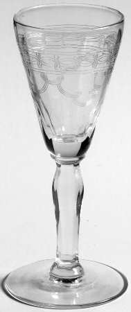 Richmond (Older, Etched, Stem 5082) Cordial Glass