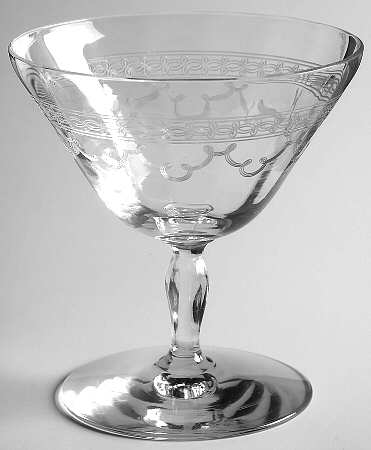 Richmond (Older, Etched, Stem 5082) Low Sherbet
