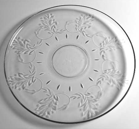 Rock Garden Cupped Edge Torte Plate