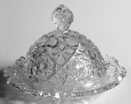 Rosby Clear Round Covered Butter