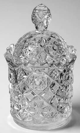 Rosby Clear Bowl Has Lip, Sugar Bowl & Lid