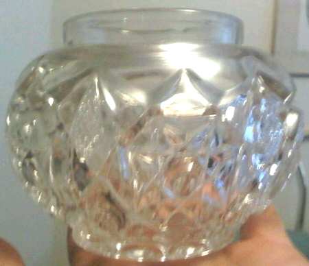 Rosby Clear Round Puff Box No Metal Lid