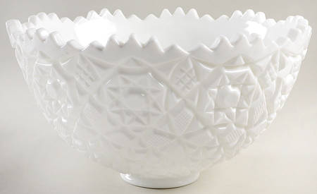 Winburn Milkglass Punch Bowl