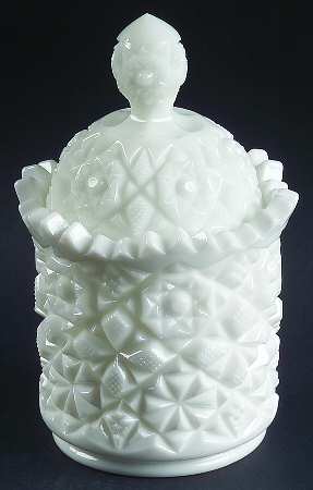 Winburn Milkglass Sugar Bowl & Lid