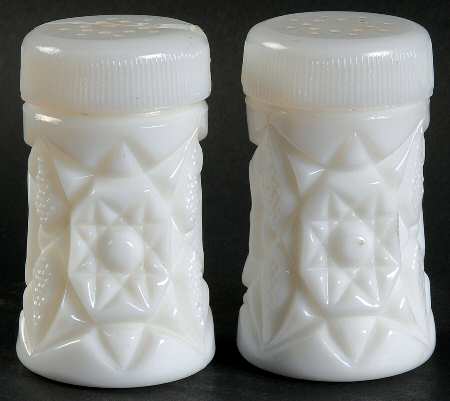 Winburn Milkglass Shaker Set with Glass Lids