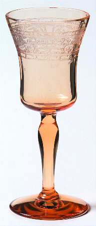 Royal Amber Cordial Glass