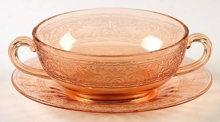 Royal Amber Cream Soup & Saucer Set