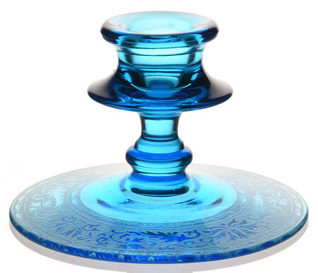 Royal Blue Single Light Candlestick