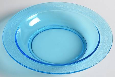 Royal Blue Rim Soup Bowl