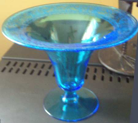 Royal Blue 7" Flared Vase