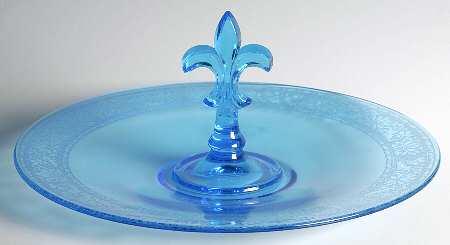 Royal Blue Center Handle Tray