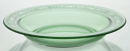 Royal Green Rim Soup Bowl