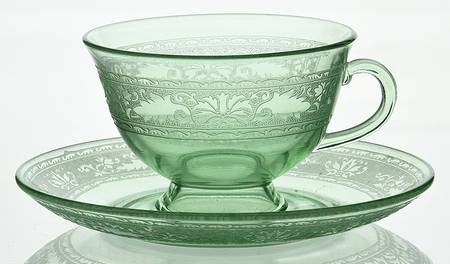 Royal Green Cup & Saucer Set